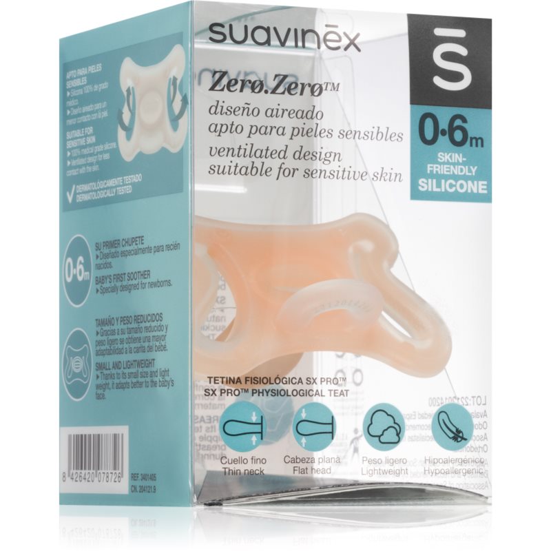 Suavinex Zero Zero Physiological Teat cumi 0-6 m 1 db-Ár