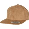 Suede Leather Snapback khaki