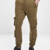 Summer olive terry trousers with double pocket