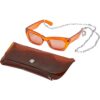 Sunglasses with strap and case - orange