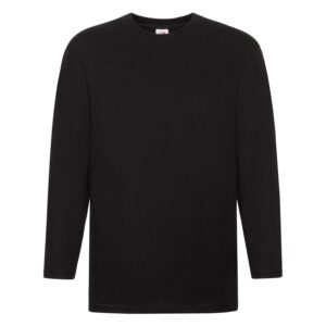 Super Premium Fruit of the Loom Men's Black T-shirt