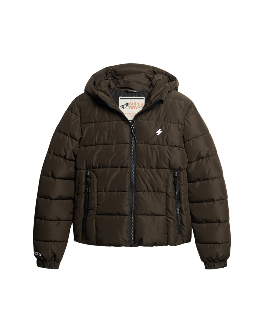Superdry Átmeneti dzseki 'Spirit'  sötét barna / fehér-Ár