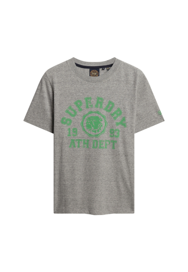 Superdry Póló  szürke / zöld-Ár