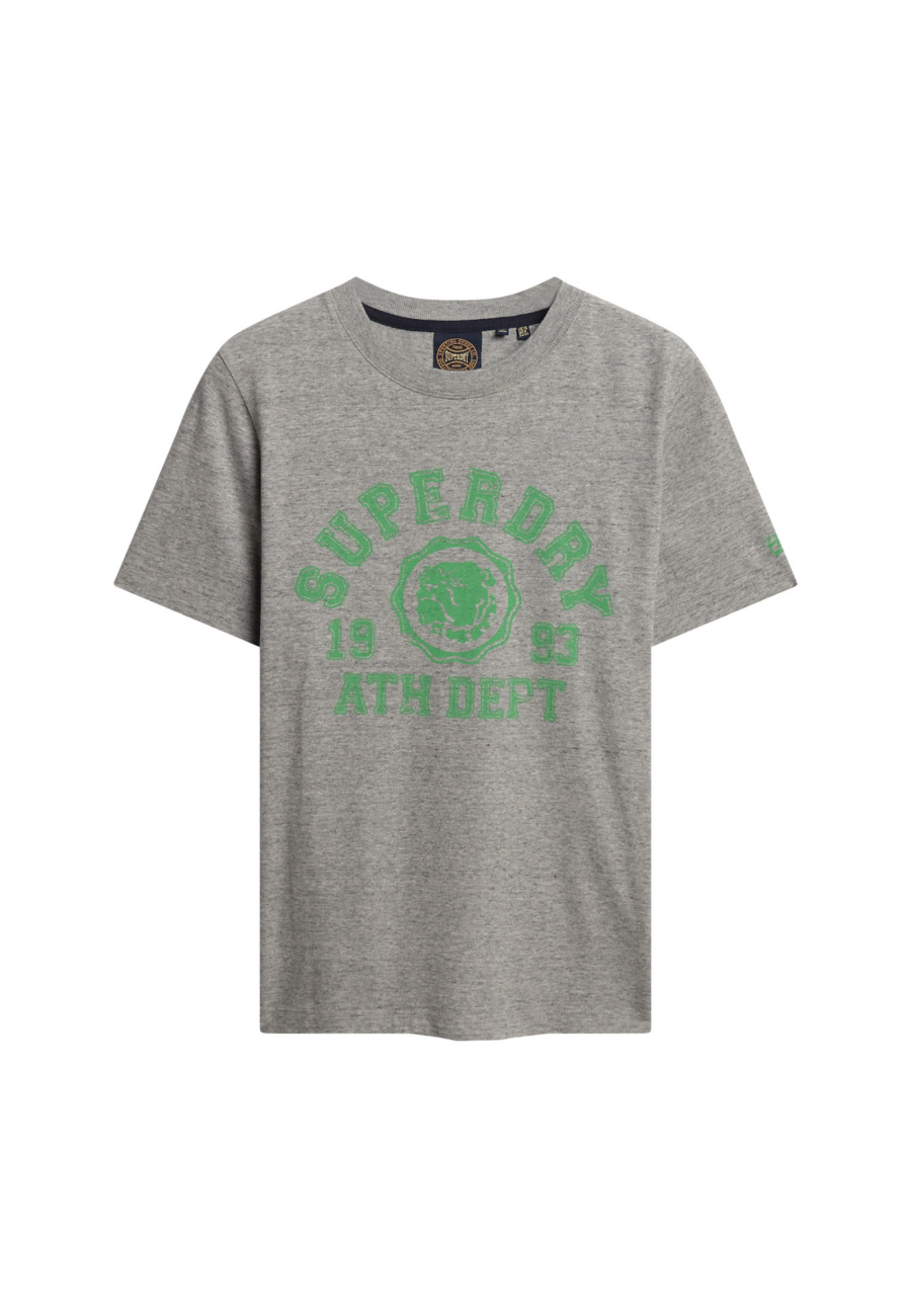 Superdry Póló  szürke / zöld-Ár