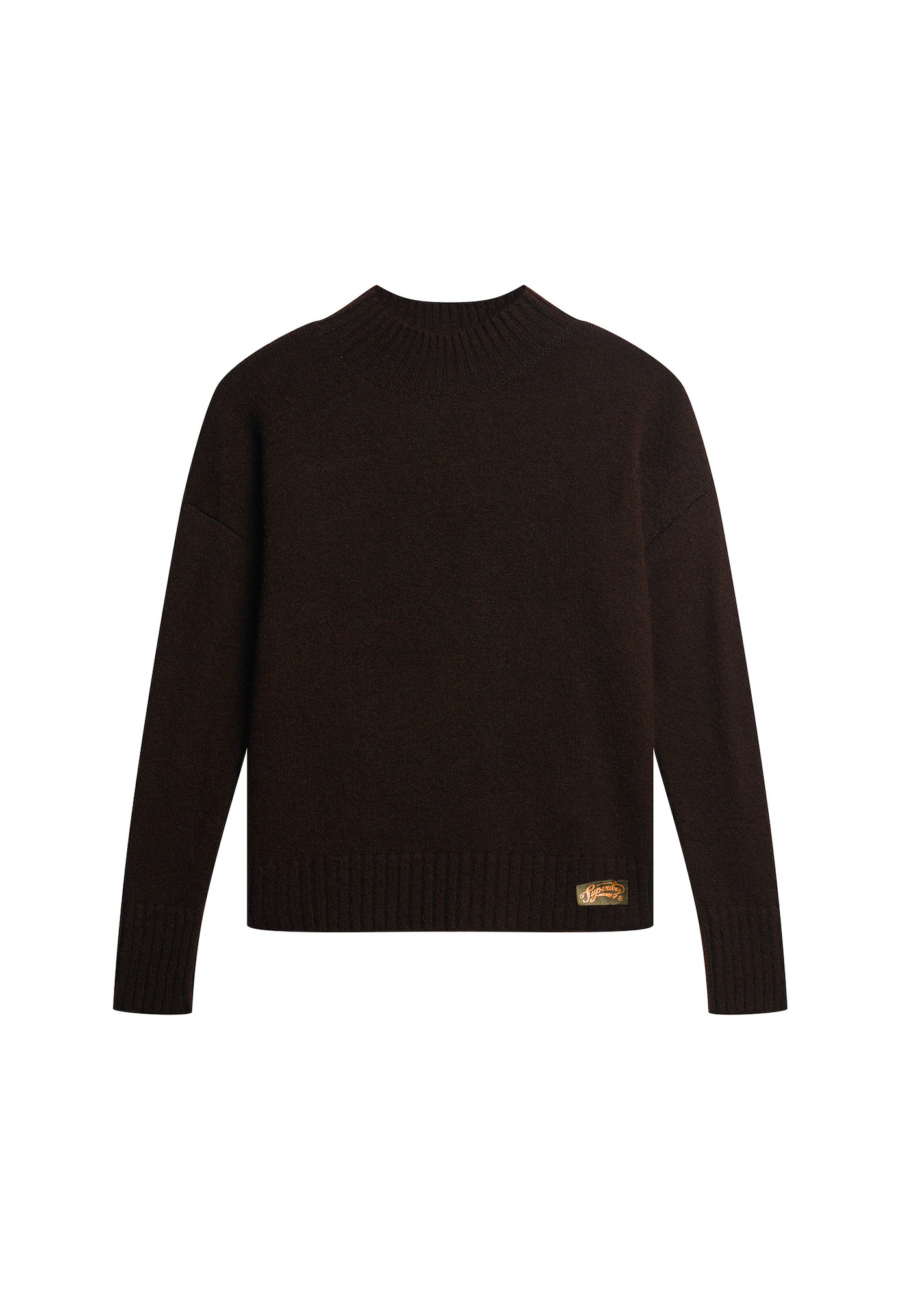 Superdry Pulóver 'Essential'  csokoládé-Ár
