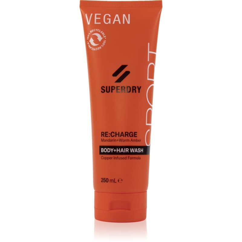 Superdry RE:charge tusfürdő gél testre és hajra uraknak 250 ml-Ár