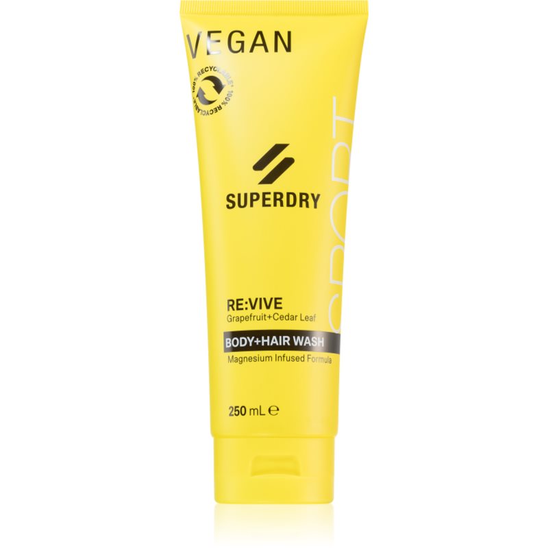 Superdry RE:vive tusfürdő gél testre és hajra uraknak 250 ml-Ár