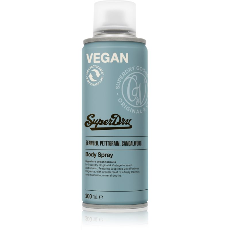 Superdry Seaweed. Petitgrain. Sandalwood. testápoló spray uraknak 200 ml-Ár