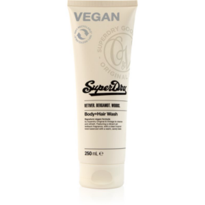 Superdry Vetiver. Bergamot. Woods. tusfürdő gél és sampon 2 in 1 uraknak Vetiver. Bergamot. Woods. 250 ml-Ár
