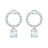 Swarovski Fülbevalók 'Attract Circle'  ezüst-hu