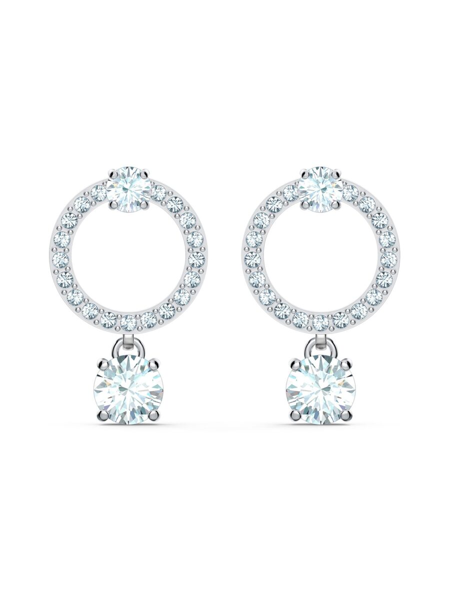 Swarovski Fülbevalók 'Attract Circle'  ezüst-hu