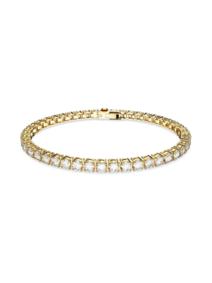 Swarovski Karkötő 'Matrix Tennis bracelet'  arany / átlátszó-Hungary