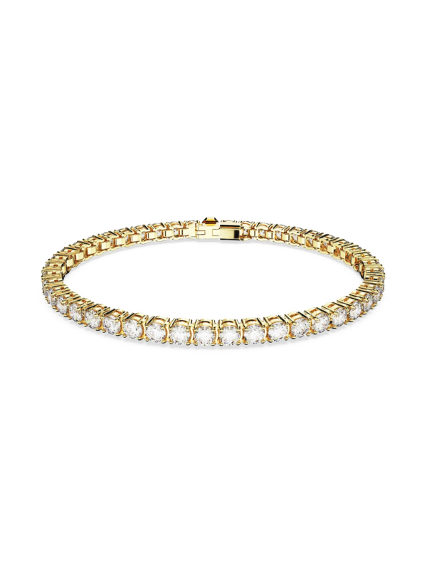Swarovski Karkötő 'Matrix Tennis bracelet'  arany / átlátszó-Hungary