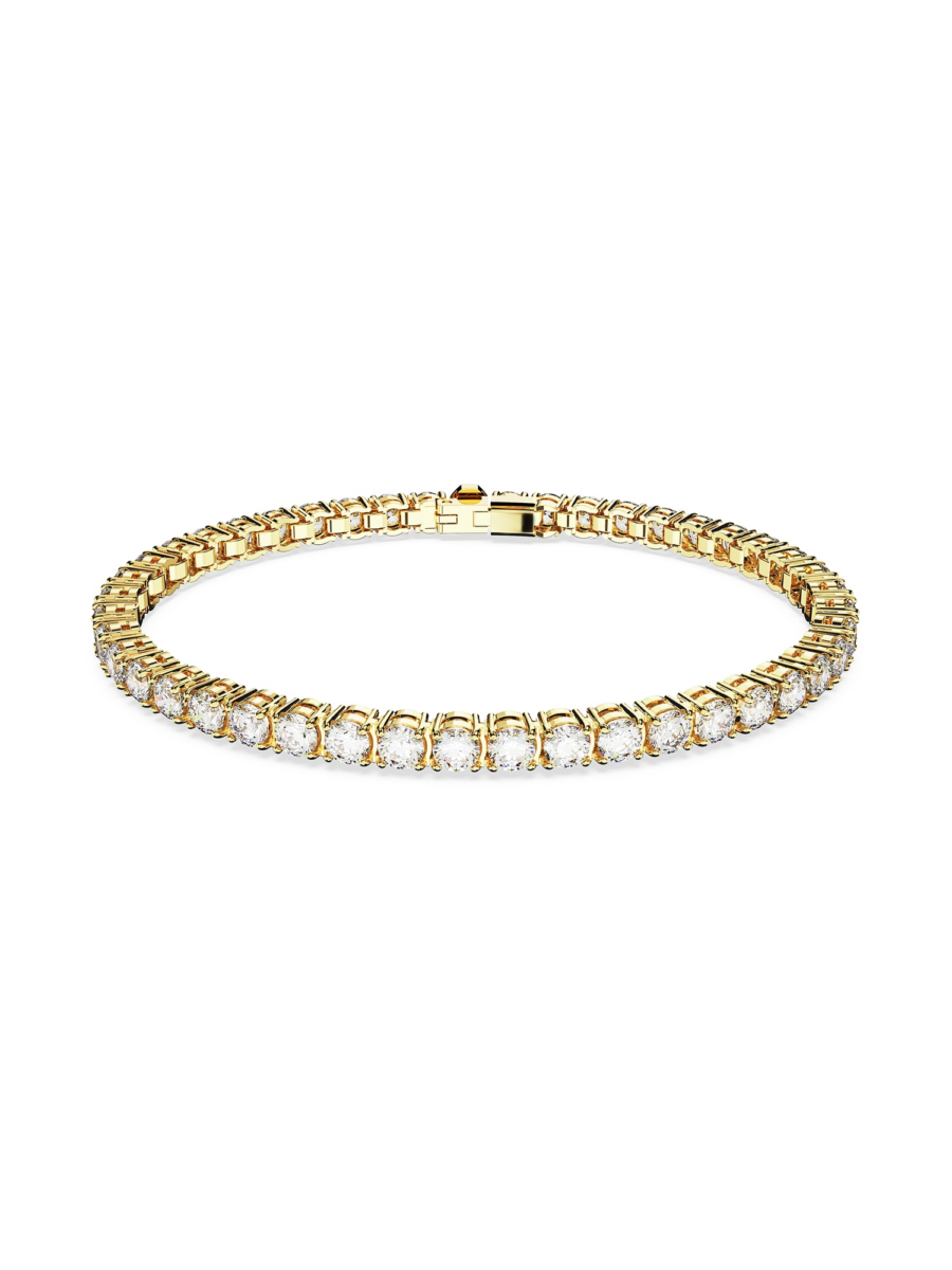 Swarovski Karkötő 'Matrix Tennis bracelet'  arany / átlátszó-Hungary