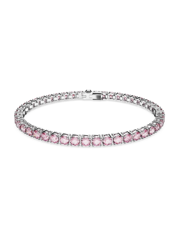 Swarovski Karkötő 'Matrix Tennis bracelet'  rózsaszín / ezüst-Ár