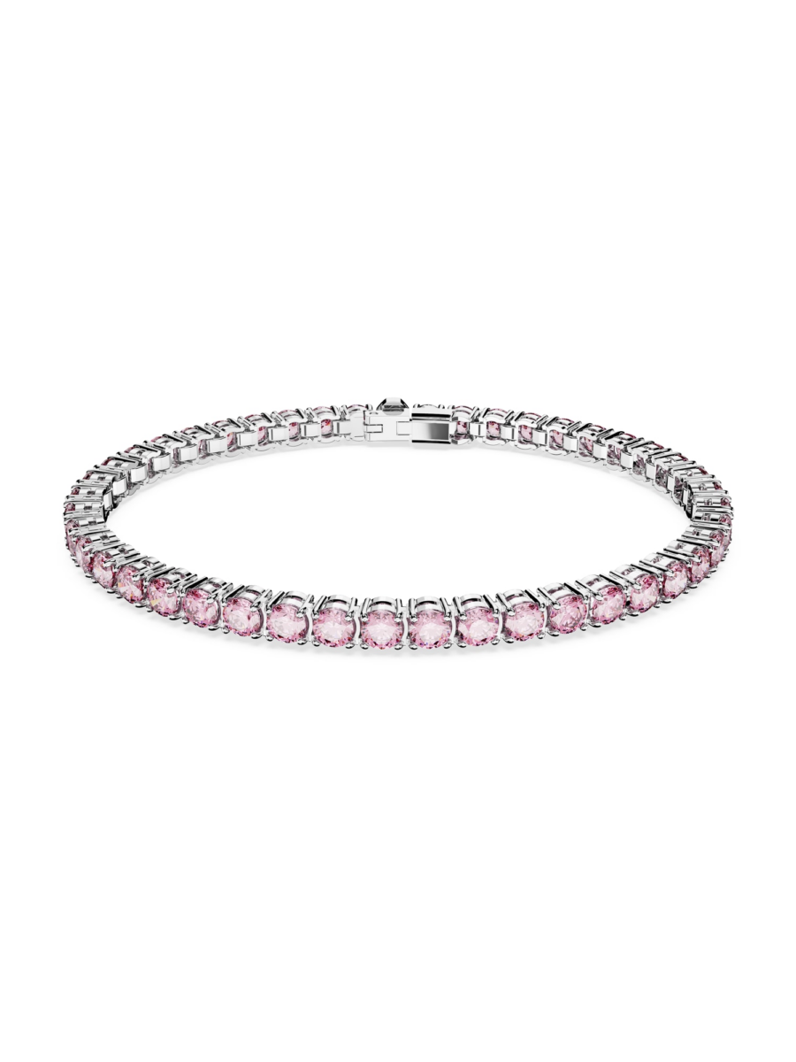 Swarovski Karkötő 'Matrix Tennis bracelet'  rózsaszín / ezüst-Ár