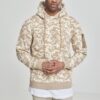 Sweat Camo Bomber Hoody Beige Camouflage