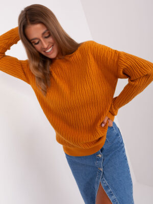 Sweater-AT-SW-2338.14P-Light Orange Sweater-AT-SW-2338.14P-Light Orange