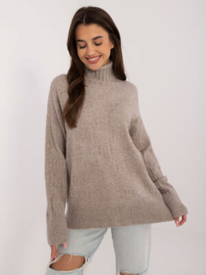 Sweater-AT-SW-2342-1.35-dark beige Sweater-AT-SW-2342-1.35-dark beige
