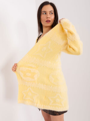 Sweater-AT-SW-234503.00P-Light Yellow Sweater-AT-SW-234503.00P-Light Yellow