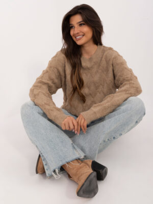 Sweater-AT-SW-2361.61-dark beige Sweater-AT-SW-2361.61-dark beige