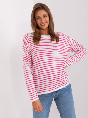 Sweater-BA-SW-6006-2.30X-White-Pink Sweater-BA-SW-6006-2.30X-White-Pink