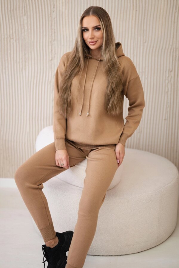 Sweater Set Sweatshirt + Pants camel