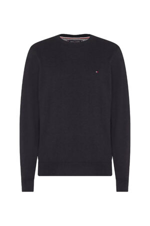 Sweater - Tommy Hilfiger PIMA COTTON CASHMERE CREW NECK black