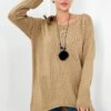 Sweater with Camel necklace
