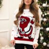 Sweater with Santa Claus ecru