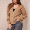 Sweater with a decorative camel weave