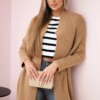 Sweater with batwing camel sleeve