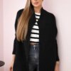 Sweater with batwing graphite sleeve
