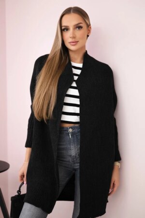 Sweater with batwing graphite sleeve