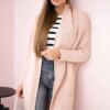 Sweater with batwing sleeve powder pink