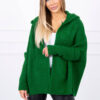 Sweater with hood and green bat sleeves