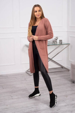 Sweater with pockets navy pink
