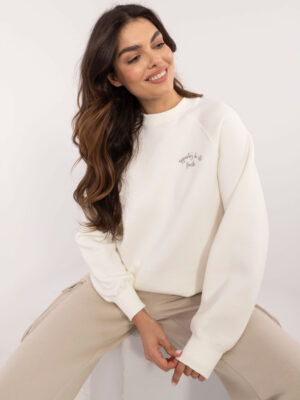 Sweatshirt-D10600T02656B-ecru Sweatshirt-D10600T02656B-ecru