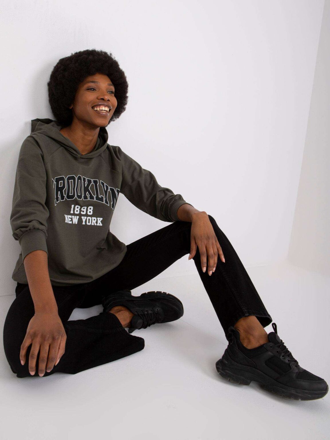 Sweatshirt-DHJ-BL-15658.35-dark khaki