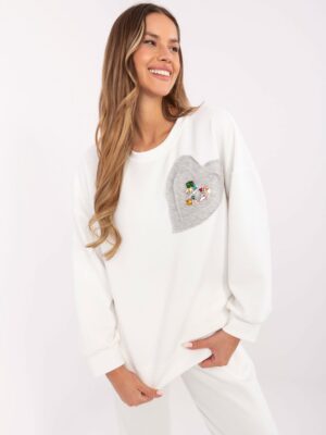 Sweatshirt-DHJ-BL-20322.72-ecru Sweatshirt-DHJ-BL-20322.72-ecru