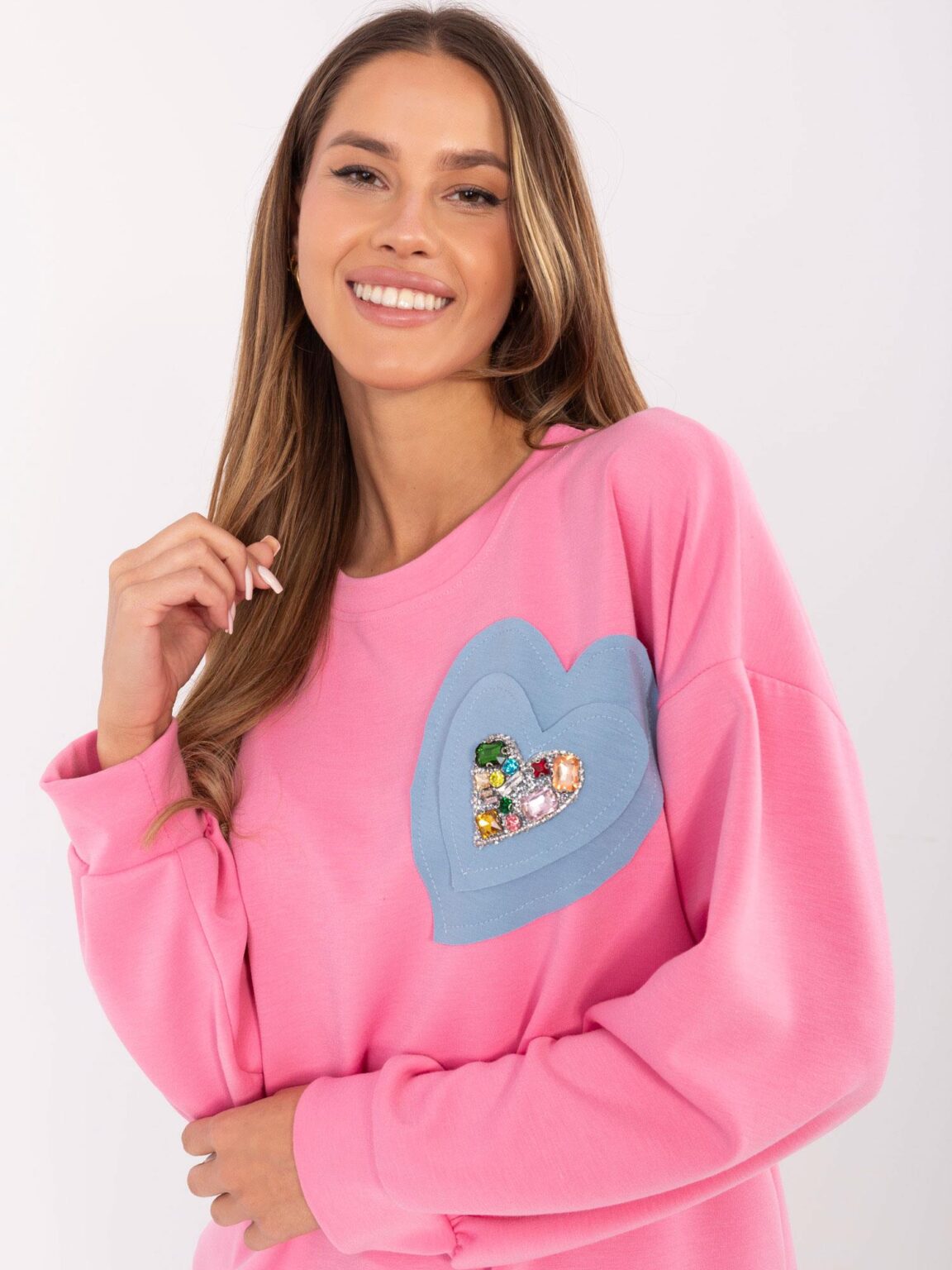 Sweatshirt-DHJ-BL-20322.72-pink
