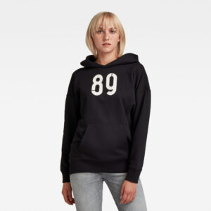 Sweatshirt - G-star Graphic back snaps hdd sweat black Sweatshirt - G-star Graphic back snaps hdd sweat black