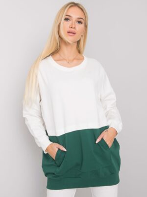 Sweatshirt-RV-BL-7197.89P-white-green Sweatshirt-RV-BL-7197.89P-white-green