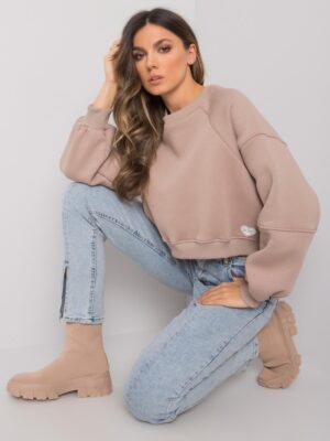 Sweatshirt-RV-BL-7334.69-dark beige Sweatshirt-RV-BL-7334.69-dark beige