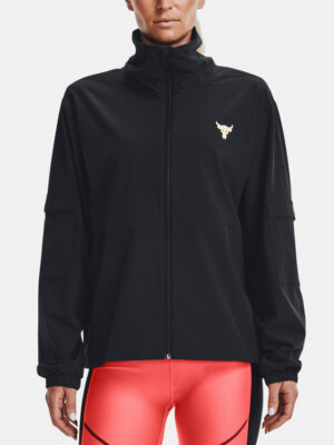 Sweatshirt Under Armour UA Project Rock Woven Jkt-BLK - Women Sweatshirt Under Armour UA Project Rock Woven Jkt-BLK - Women