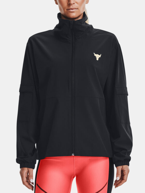Sweatshirt Under Armour UA Project Rock Woven Jkt-BLK - Women