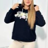 Sweatshirt with Voyage inscription black