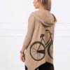 Sweatshirt with a camel cycling print
