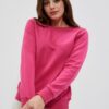 Sweatshirt with a neckline on the back