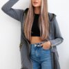 Sweatshirt with decorative graphite tape
